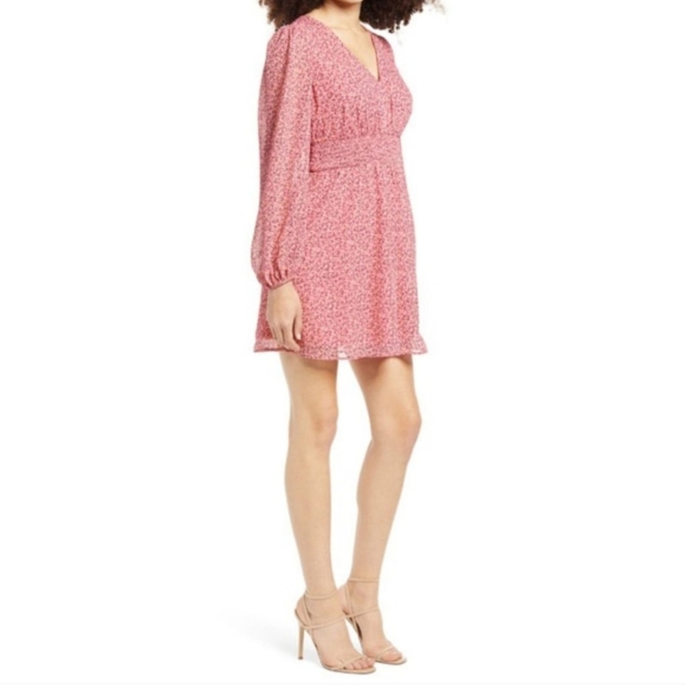 Elegant Leith Pink Floral Dress